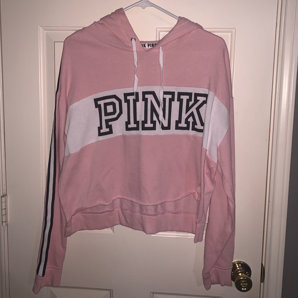 PINK cropped hoodie